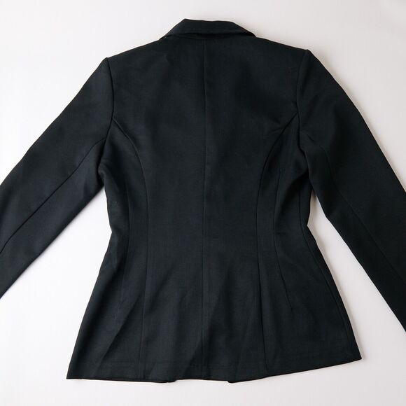 Vtg Y2K Ecru Blazer Womens L Fitted Button Up Goth Academia Jacket Whimsigoth - Picture 2 of 10